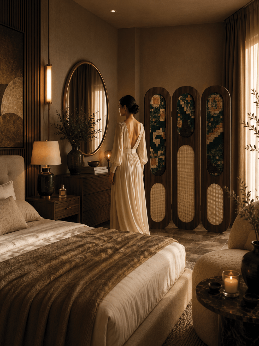 Starry Paravan-Room Divider