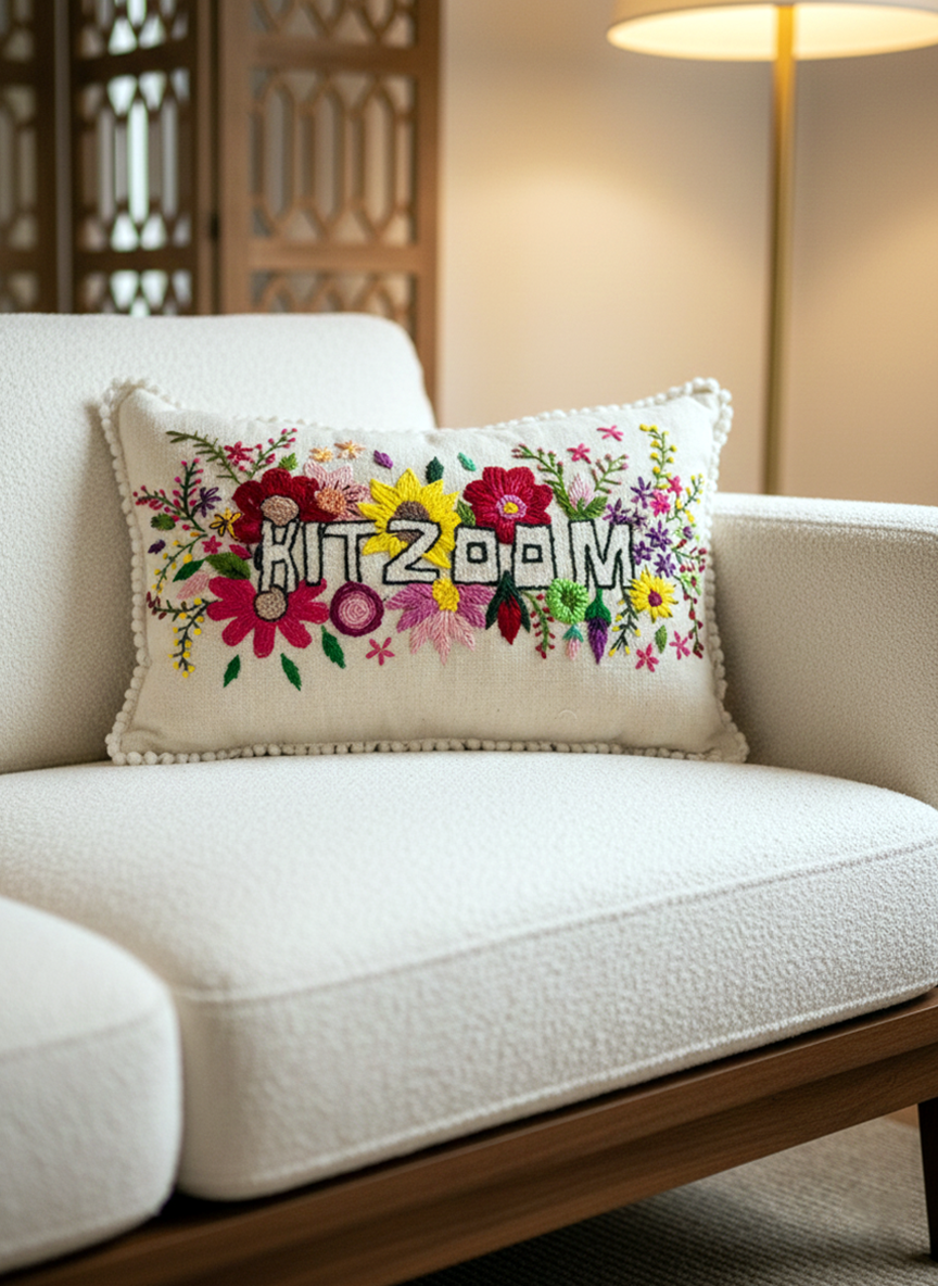 Floral Kitzoom Cushion